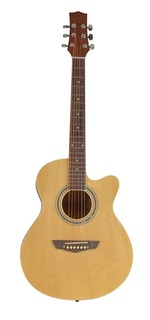 Acoustic Student Guitar 38 Cutaway Design with Natural Gloss Finish by Sotendo